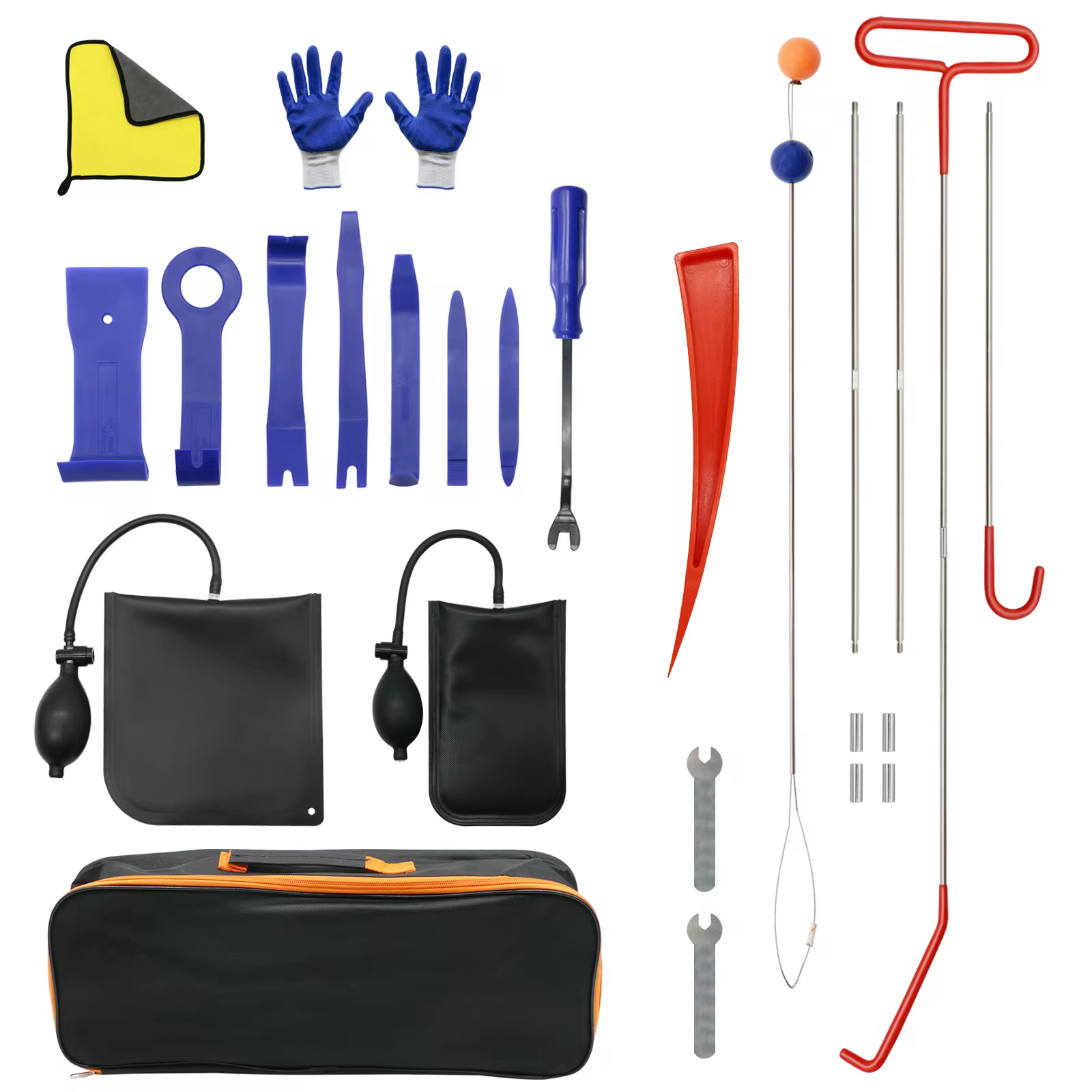 Car Emergency Tool Kit - 27PCS Car Wedge Pump Locksmith Thickened