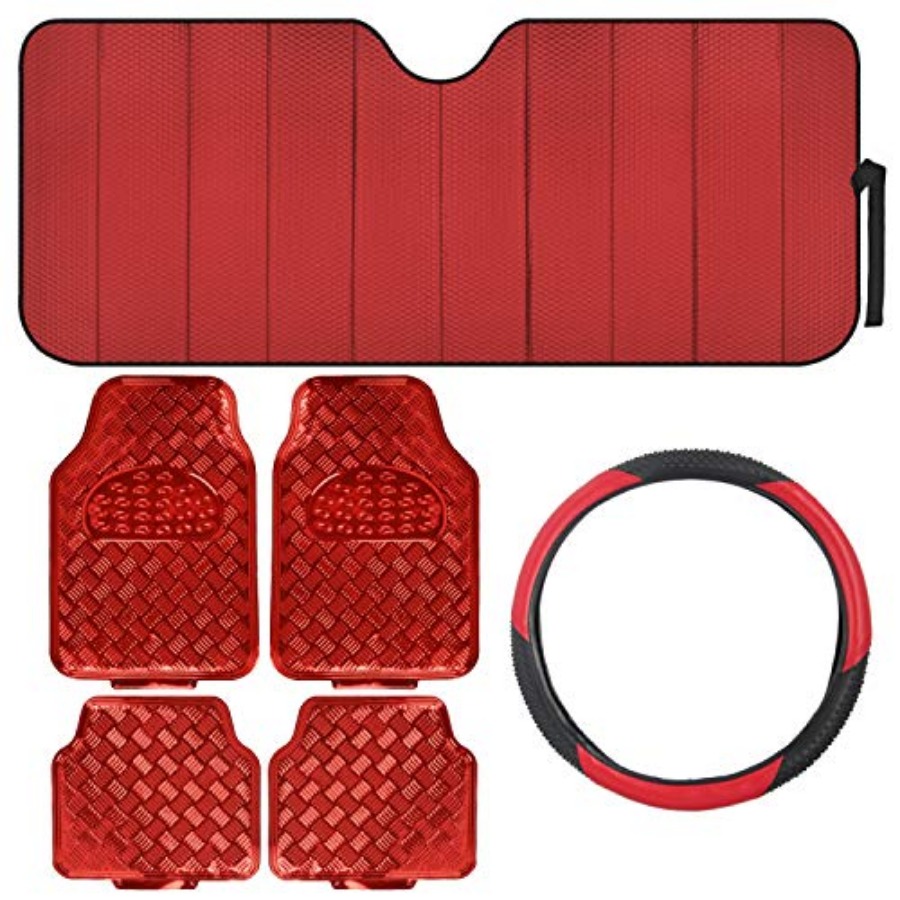 Car Accessories For Steering Wheel - 6-Piece Car Accessory Set Heavy Duty