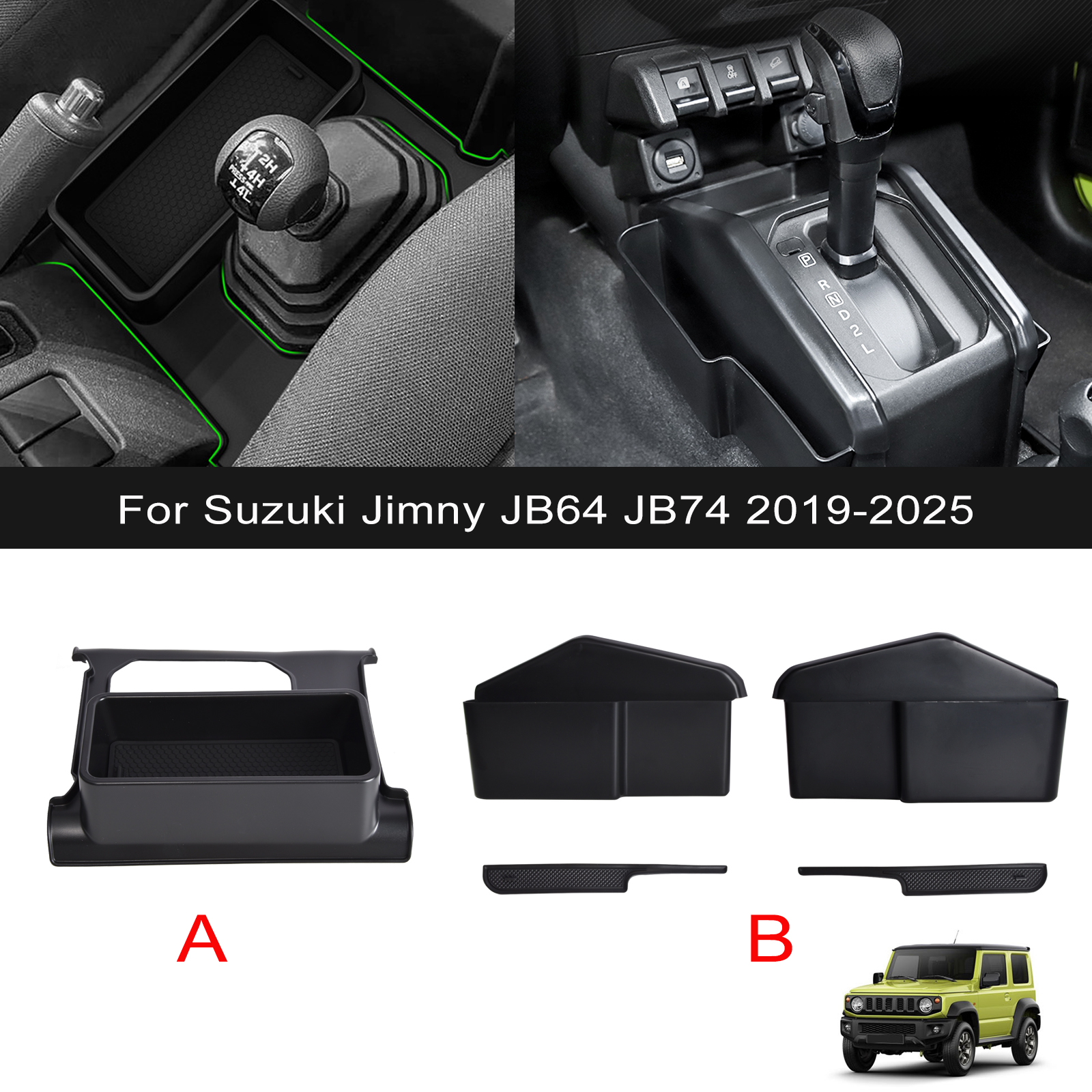 Car Accessories Quirky - Car Gear Shift Side Storage Box