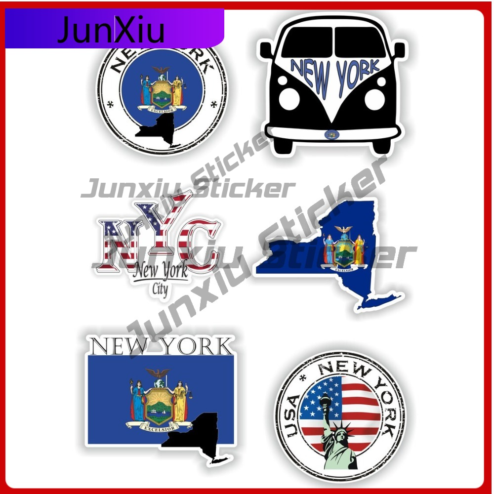Car Accessories York - New York America Set Sticker Vinyl
