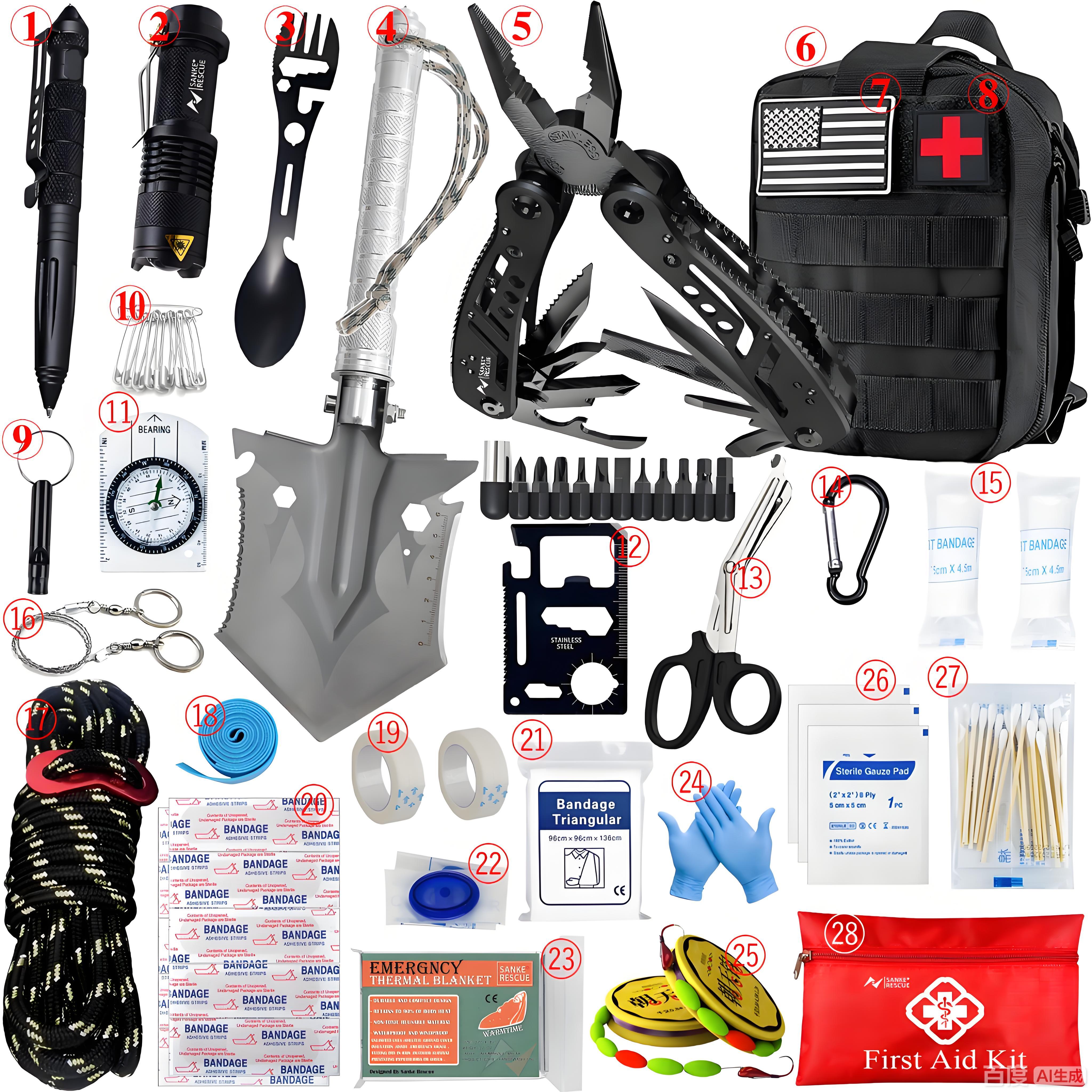 Car Accessories For Elderly - Top-Rated Car Survival First Aid Kit
