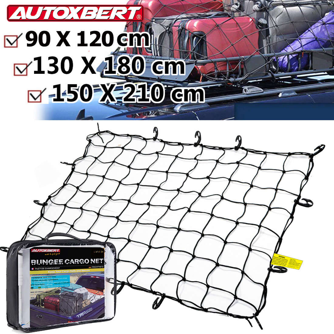 Car Accessories For Elderly - Heavy Duty Cargo Net Luggage Web