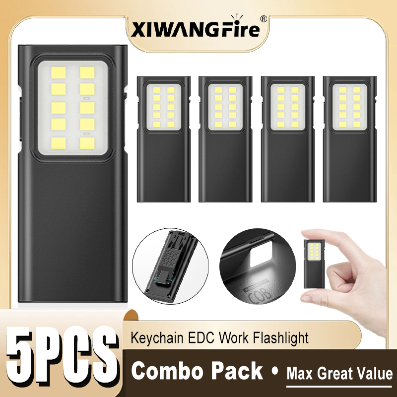 Led Headlight Bulbs - 1-5PCS Rechargeable EDC Flashlight Bright Pocket