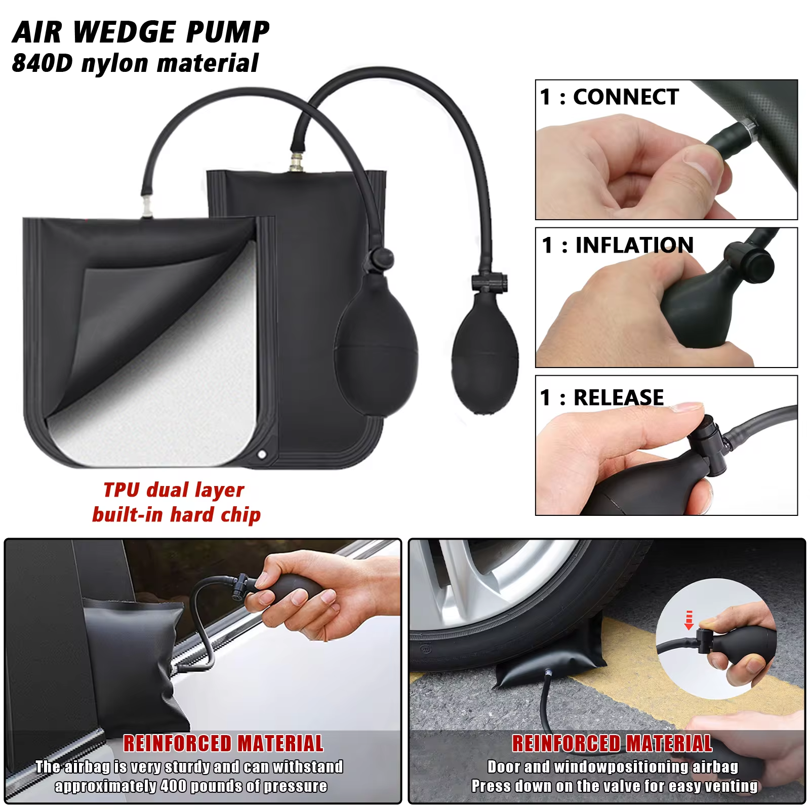 27PCS Car Wedge Pump Locksmith - Car Emergency Tool Kit ulasan dan harga