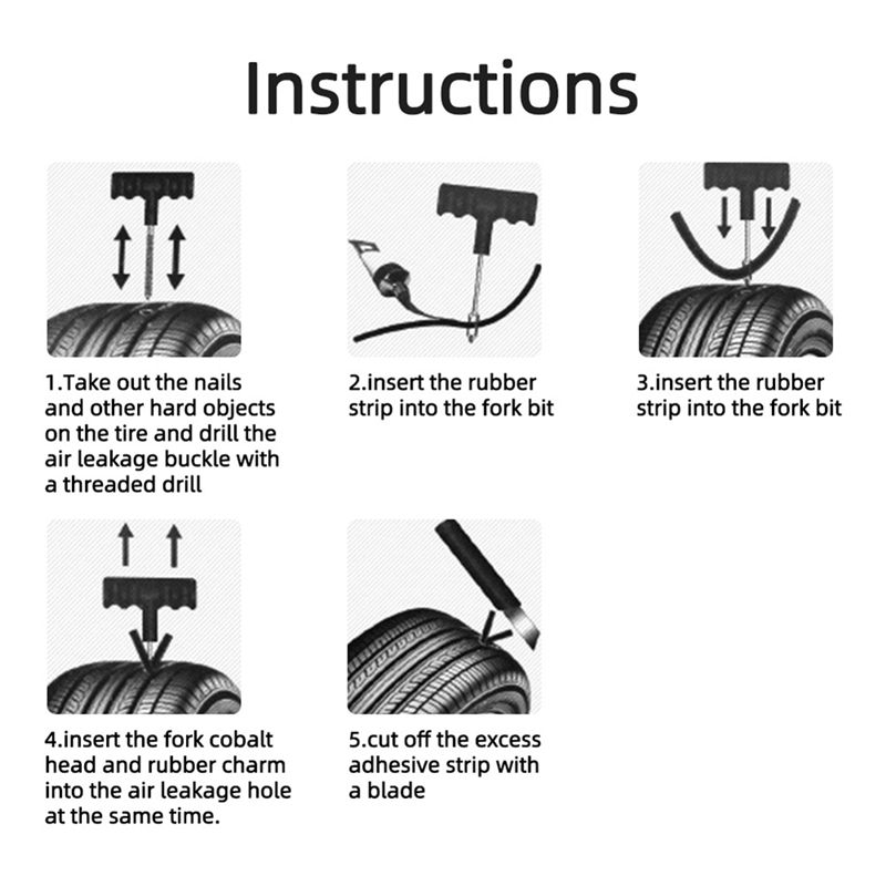 A30F-Car Tire Repair Kit Punct - Car Emergency Tool Kit ulasan dan harga