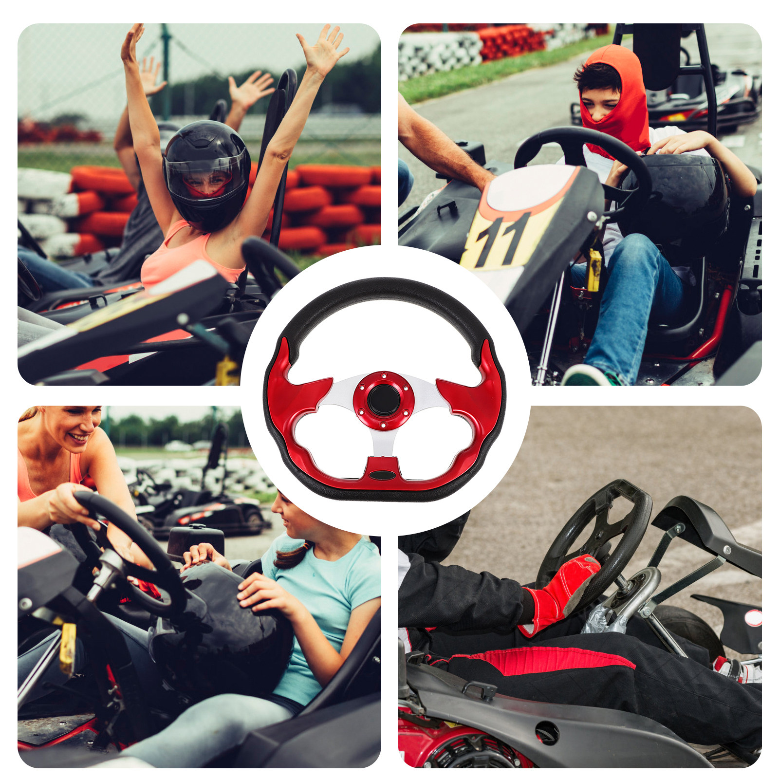 Racing Steering Wheel 13Inch M - Car Accessories For Steering Wheel ulasan dan harga