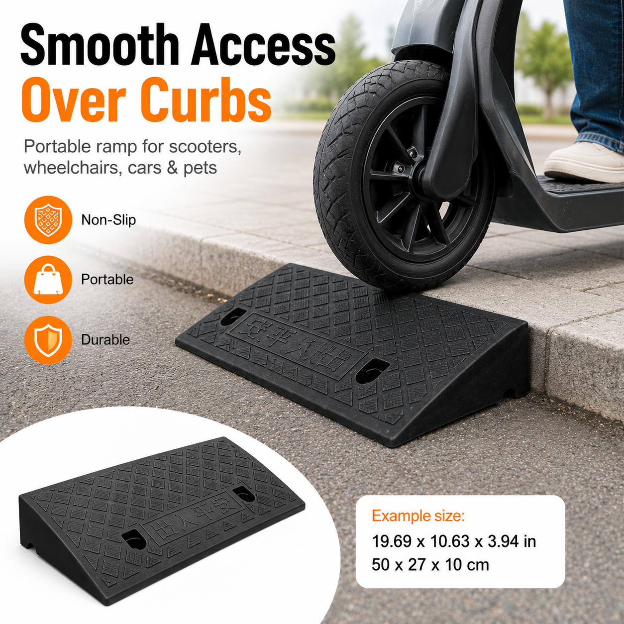 3-10cm Portable Curb Ramp Heav - Car Accessories For Elderly ulasan dan harga
