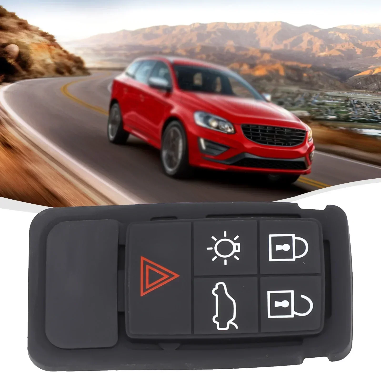 1Pc 5 Button Remote Key Fob Pa - Volvo Car Accessories Xc60 ulasan dan harga