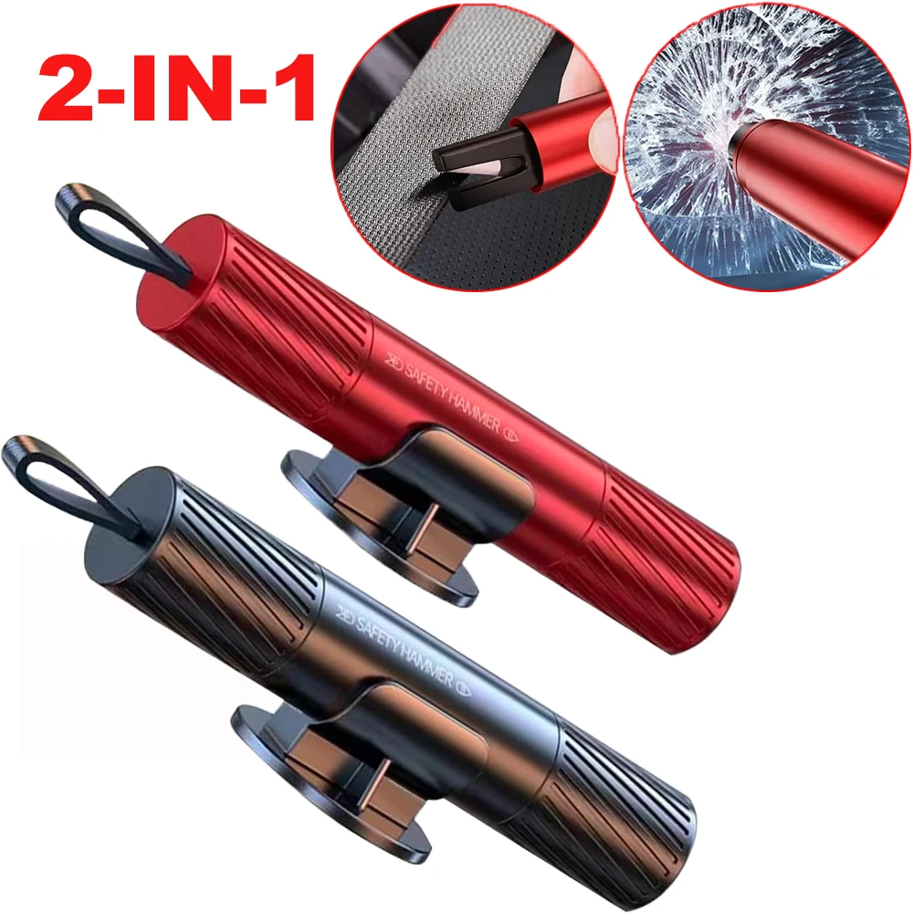 2 In 1 Car Safety Hammer Mini  - Car Emergency Tool Kit ulasan dan harga