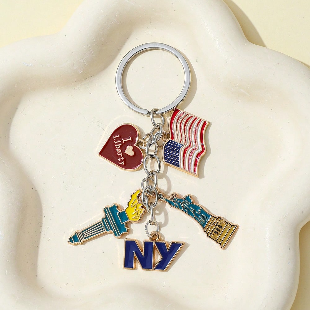 1pc Fashion National Flag Keyc - Car Accessories York ulasan dan harga