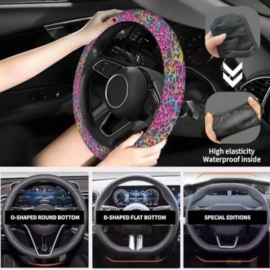Elastic Steering Wheel Cover 1 - Car Accessories For Steering Wheel ulasan dan harga