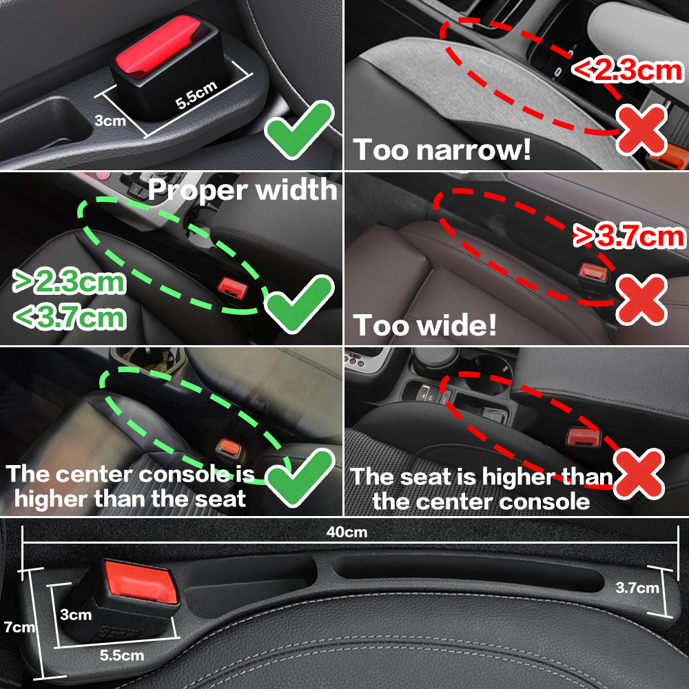 2X Car Seat Gap Filler Between - Car Accessories Quirky ulasan dan harga