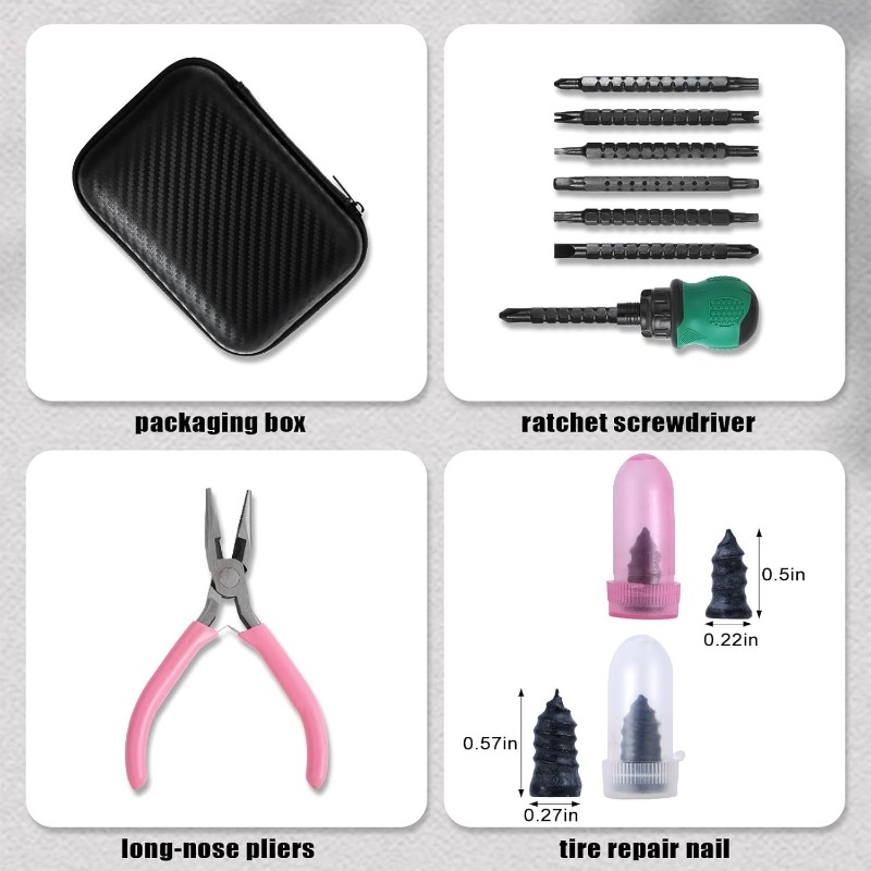 Tire Repair Rubber Nail Tool S - Car Emergency Tool Kit ulasan dan harga