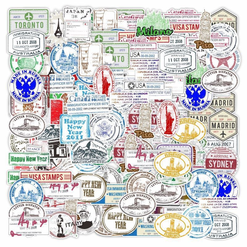 10/30/60PCS Postmark Stamp Sty - Car Accessories York ulasan dan harga