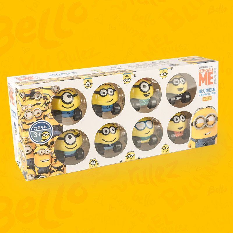 Minions cartoon cute toy train - Car Accessories Quirky ulasan dan harga