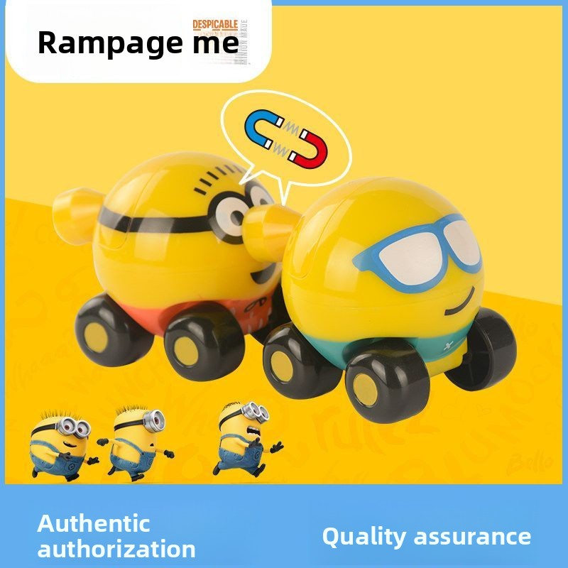 Minions cartoon cute toy train - Car Accessories Quirky ulasan dan harga