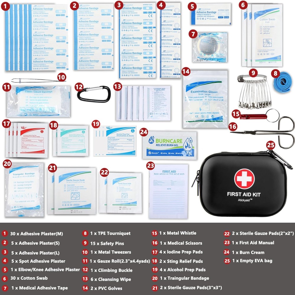 120-Piece Mini First Aid Kit,  - Car Accessories For Elderly ulasan dan harga