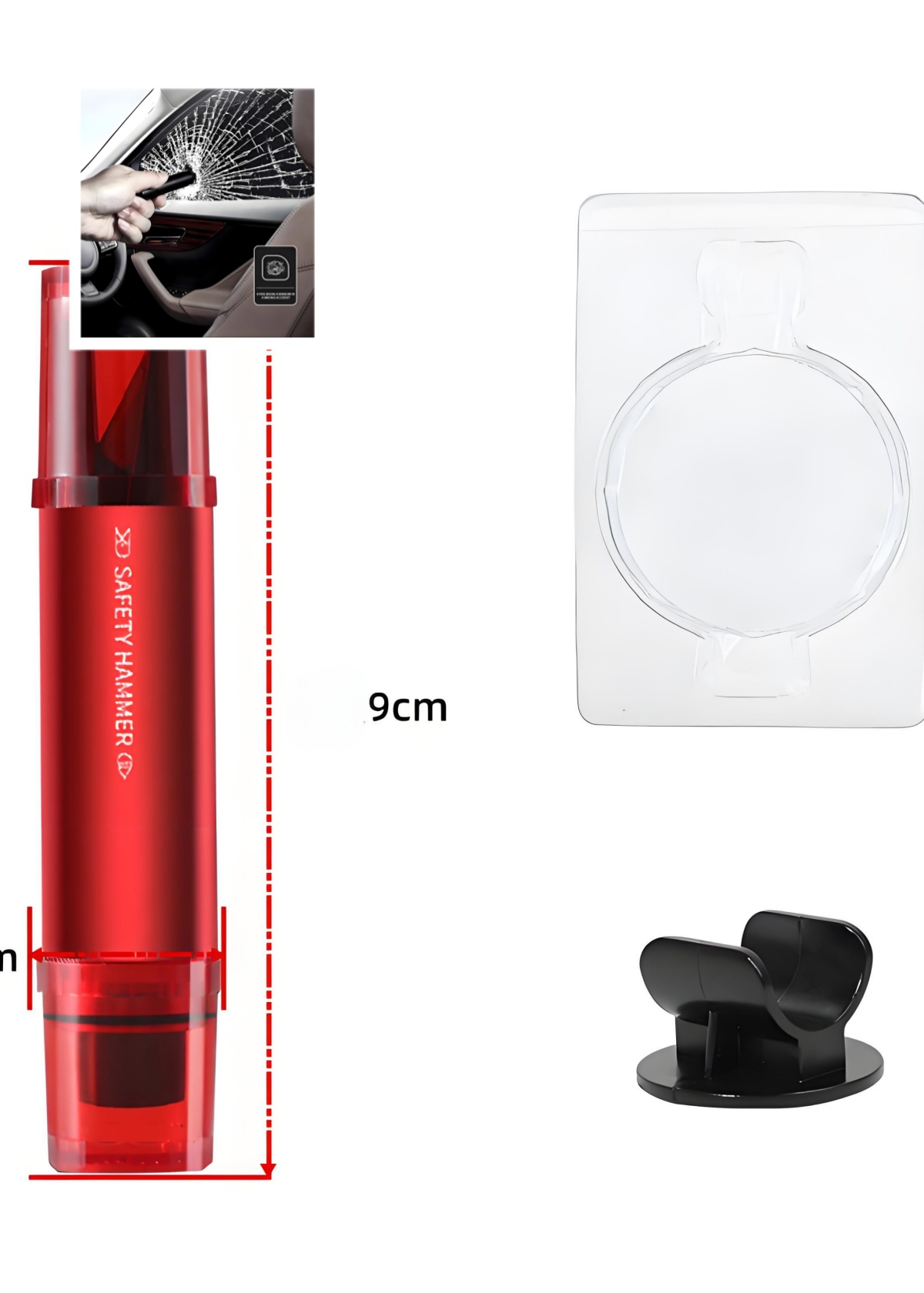 2-in-1 Car Safety Hammer Emerg - Car Emergency Tool Kit ulasan dan harga