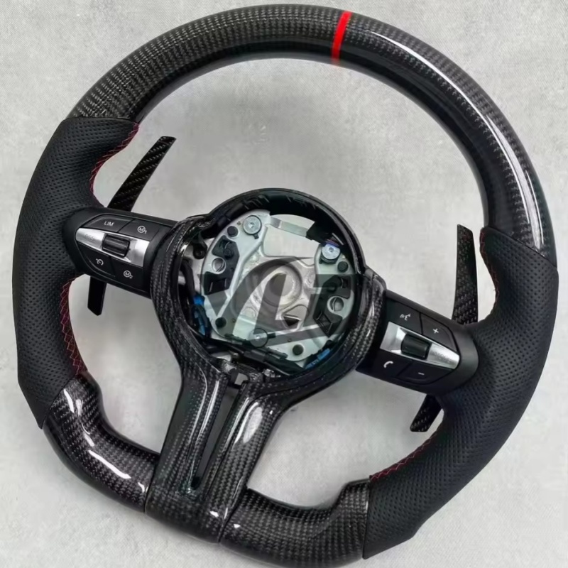 Customized Carbon Fiber Leathe - Car Accessories For Steering Wheel ulasan dan harga