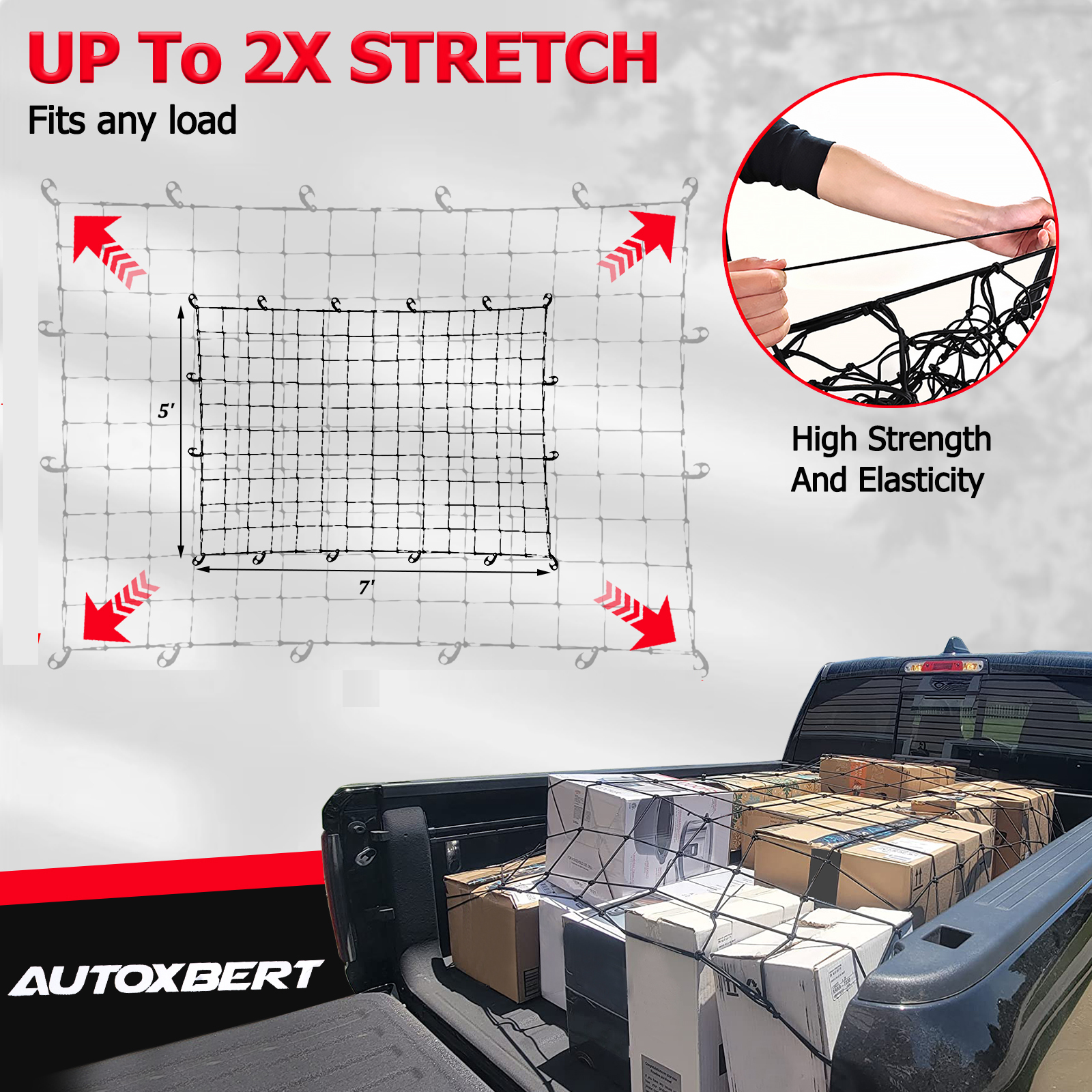 Heavy Duty Cargo Net Luggage W - Car Accessories For Elderly ulasan dan harga