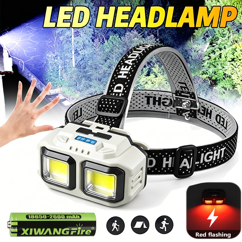 COB LED Headlamp Rechargeable  - Led Headlight Bulbs ulasan dan harga
