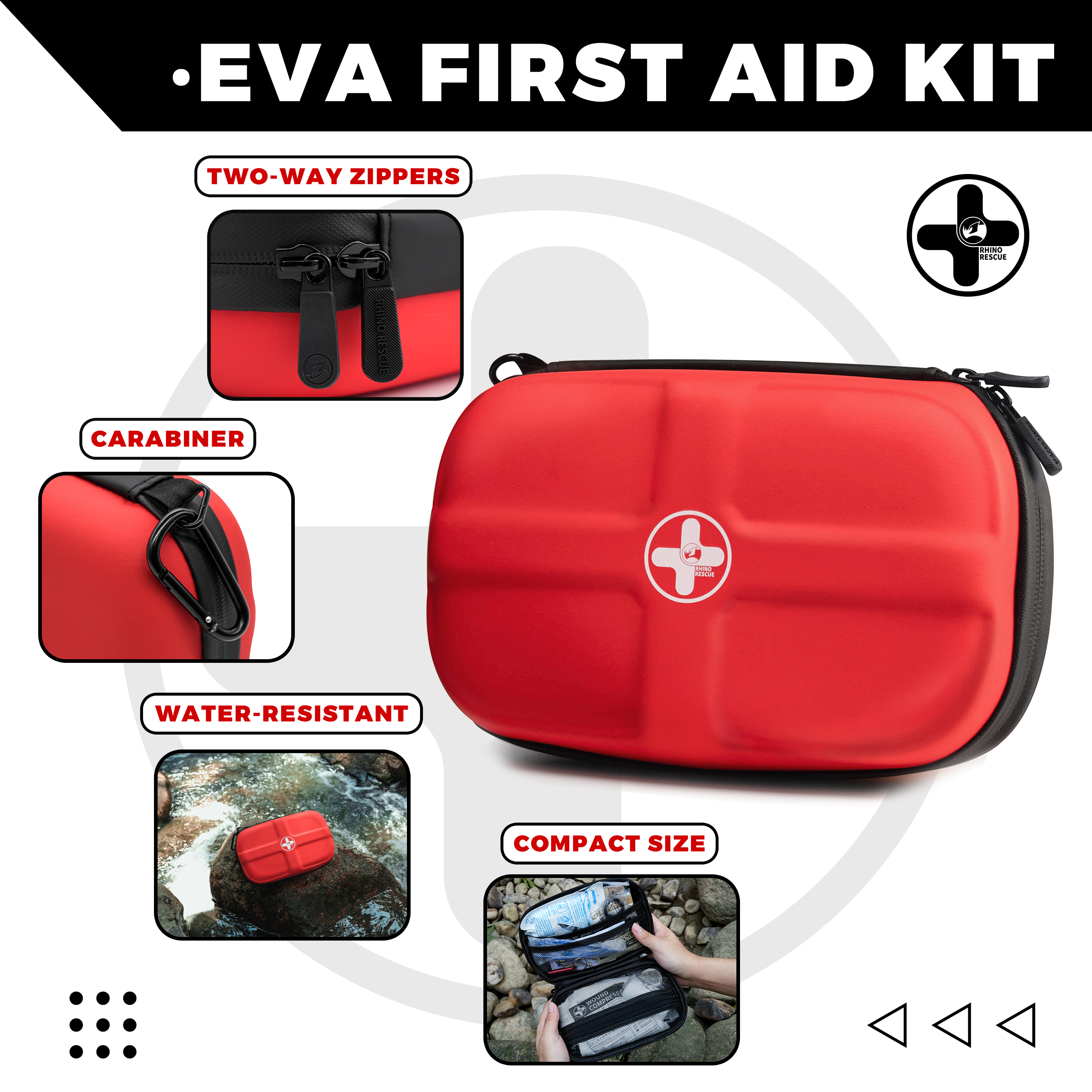 RHINO RESCUE Mini First Aid Ki - Car Accessories For Elderly ulasan dan harga