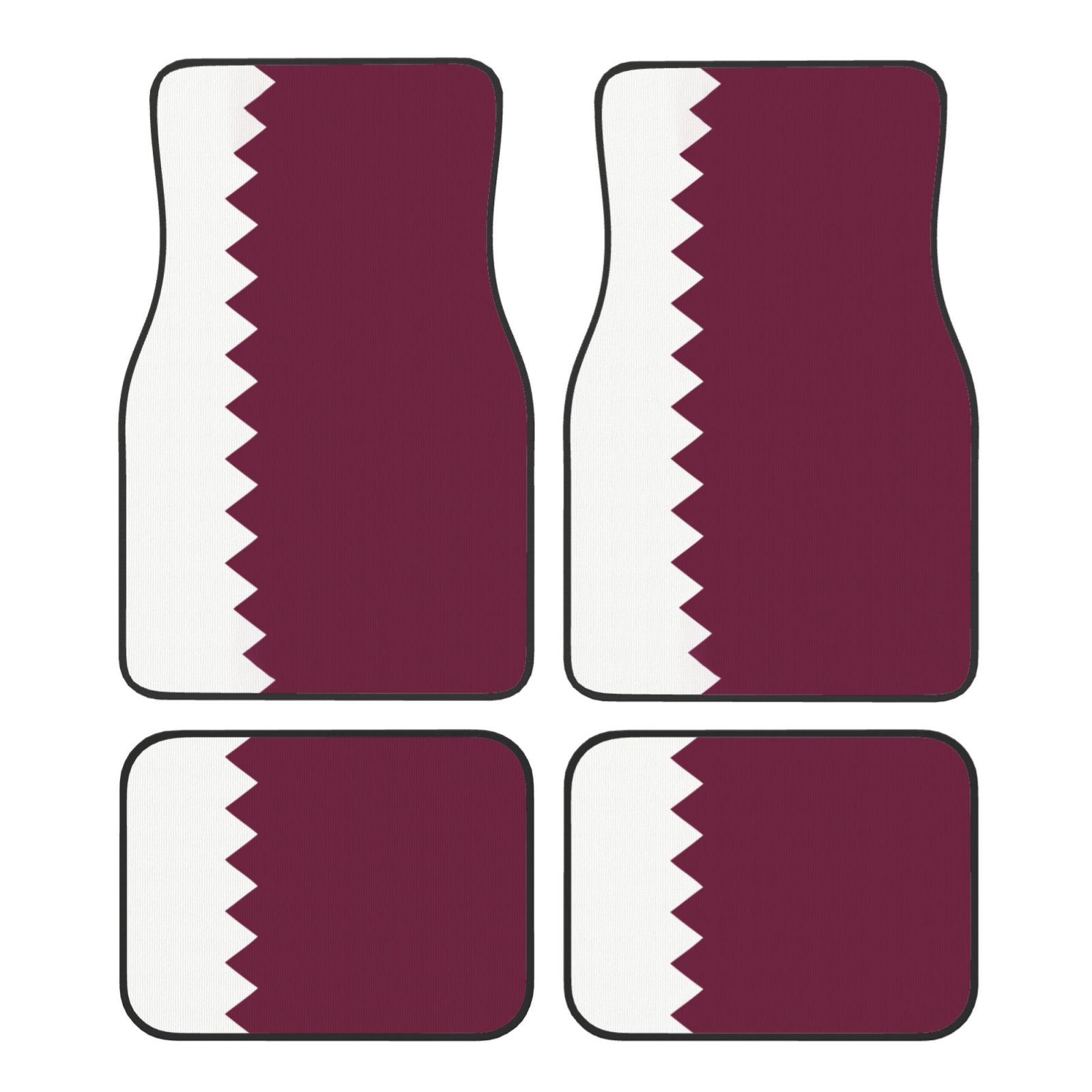 Flag of Qatar Pattern Car Floo - Qatar Car Accessories ulasan dan harga